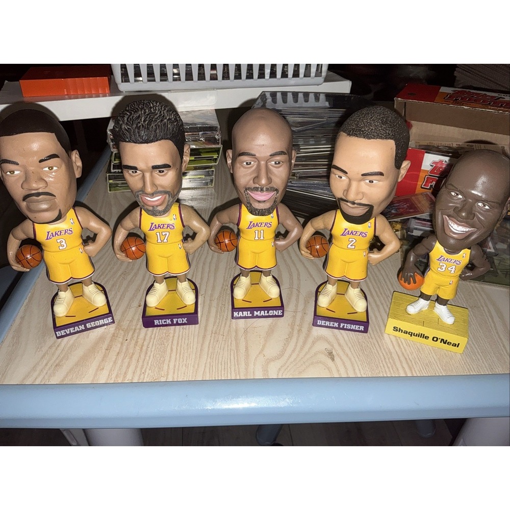 Lakers Bobble Heads Lot‎ Of 5